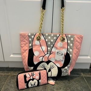 Disney Loungefly Minnie Mouse Handbag & wallet